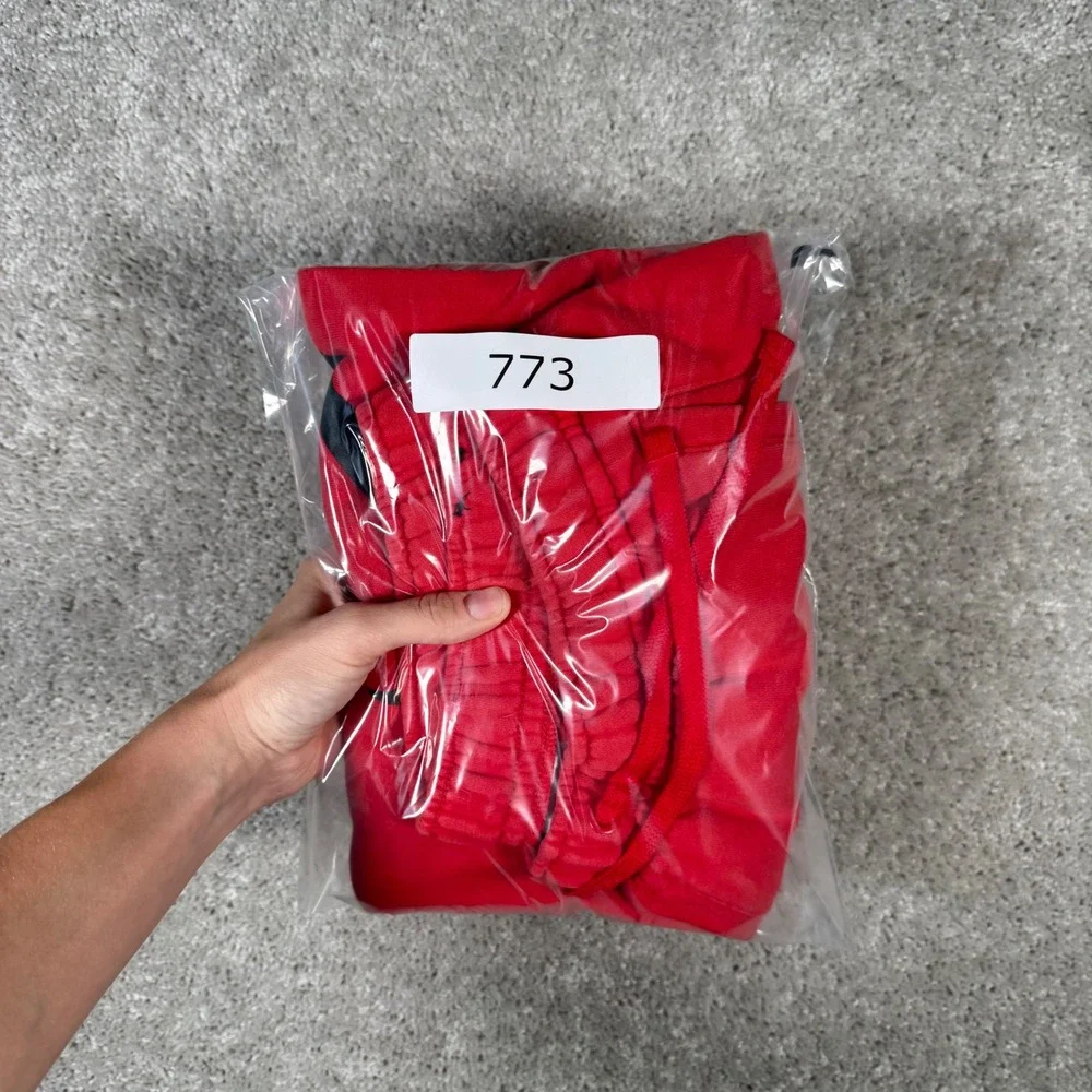Nike Men's Large Red Fleece Swoosh Shorts Sportswear